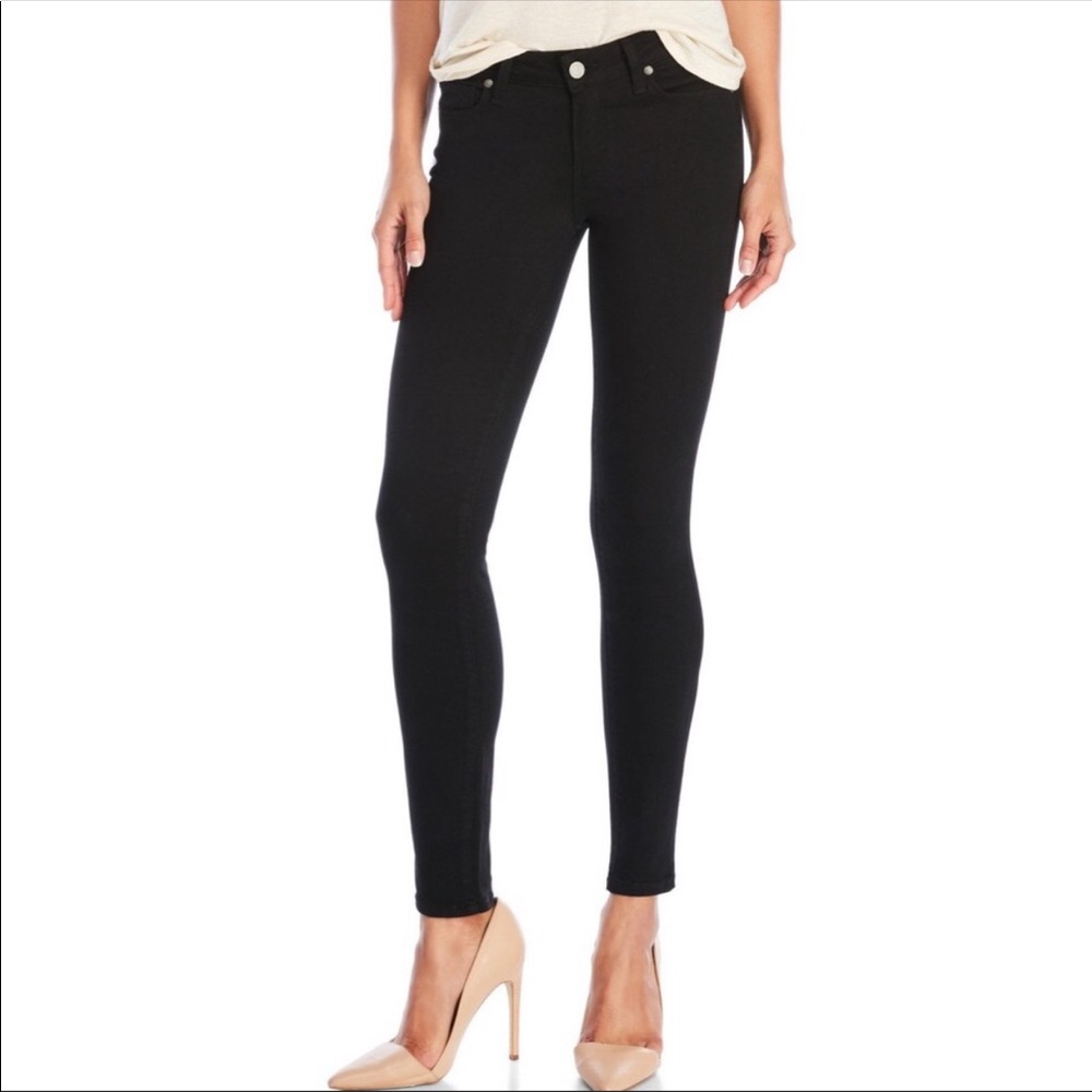 Paige Verdugo Ankle Skinny Jeans Black